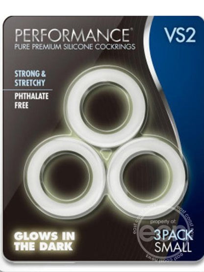 PERFORMANCE VS2 PURE PREMIUM SILICONE COCK RING - SMALL - WHITE