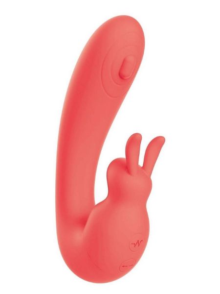 BUNNYBTHUMPER RECHARGEABLE SILICONE DUAL VIBRATOR