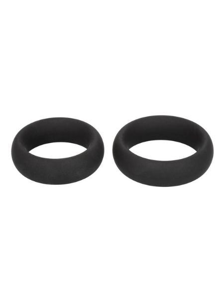 SILICONE SUPER RINGS COCK RINGS - BLACK