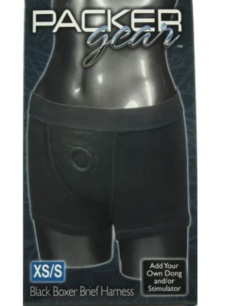 BOXER BRIEF HARNESS - BLACK - XS/S