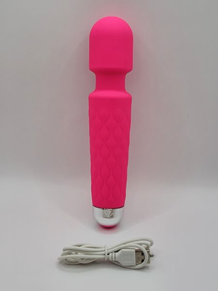 PORTABLE & POWERFUL SILICONE WAND VIBRATOR