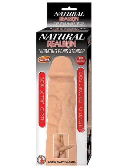 NATURAL REALSKIN VIBRATING PENIS XTENDER