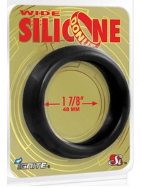 WIDE SILICONE DONUT - BLACK (1.88/48MM)