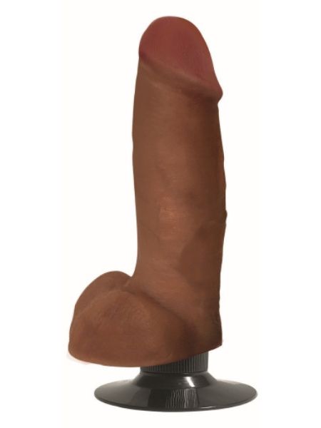 JOCK BARESKIN REALISTIC VIBRATING DONG WITH BALLS 7 INCH