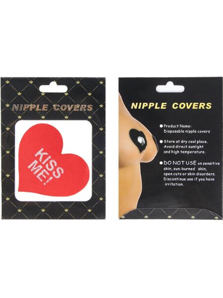 NIPPLE COVER - HEART SHAPED RED