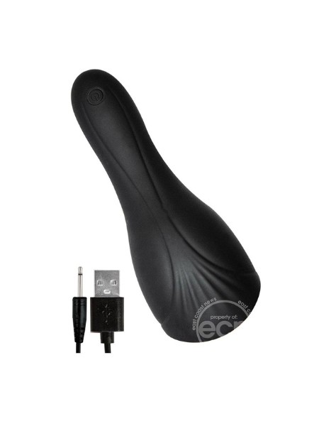 ENHANCER ULTIMATE BLOW JOB RECHARGEABLE SILICONE MASTURBATOR - BLACK