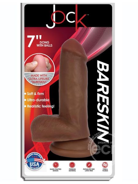 JOCK BARESKIN REALISTIC DONG WITH BALLS 7 IN