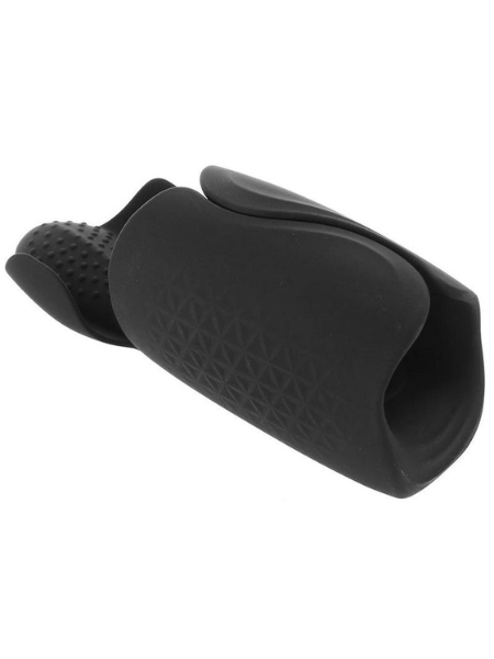 ULTIMATE RECHARGEABLE SILICONE MASTURBATOR - BLACK