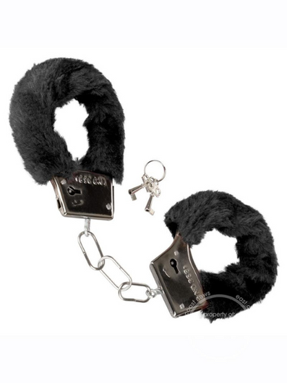 PLAYFUL FURRY CUFFS - BLACK