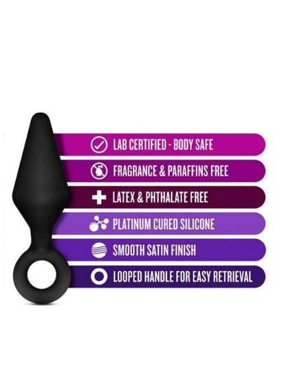 RIMMER SILICONE ANAL PLUG - BLACK