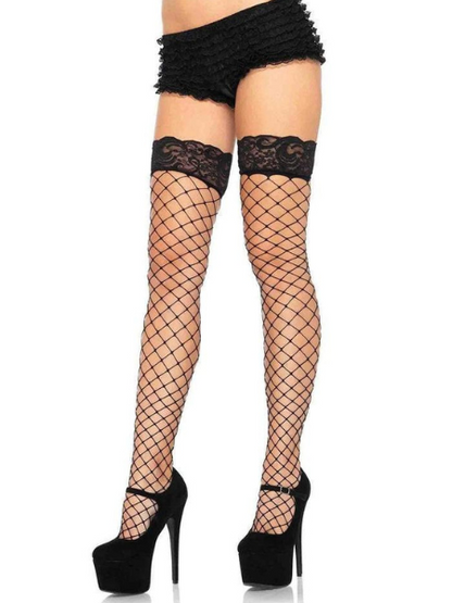 NET THIGH HIGH STOCKINGS