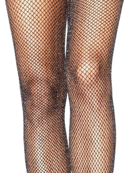 PAISLEY GLITTER FISHNET TIGHTS