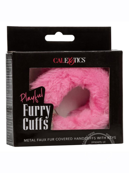 PLAYFUL FURRY CUFFS - PINK