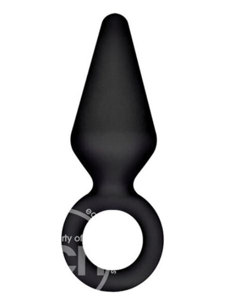 RIMMER SILICONE ANAL PLUG - BLACK