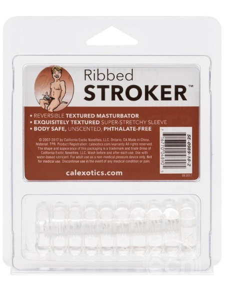 RIBBED STROKER - CLEAR