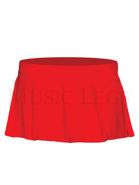 SOLID COLOR PLEADED SKIRT