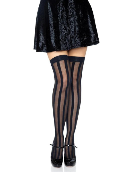 JASMINE STRIPED THIGH HIGH STOCKINGS