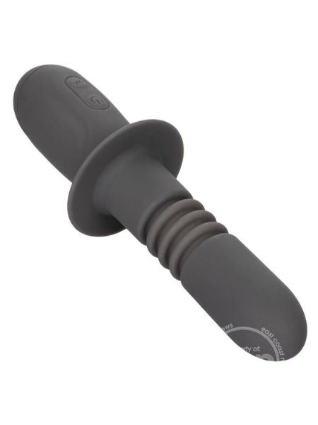 THRUSTING RECHARGEABLE SILICONE ANAL PROBE - GRAY