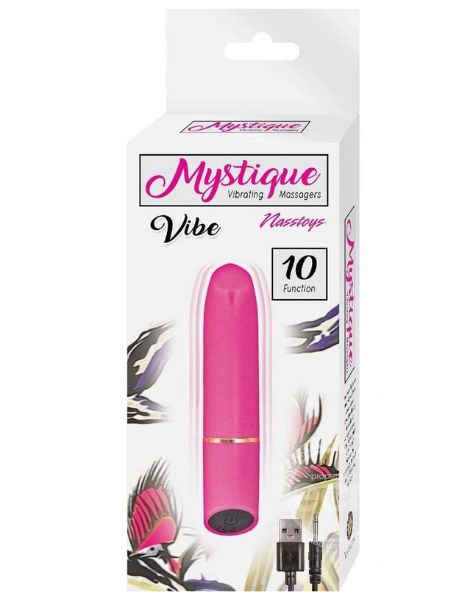 RECHARGEABLE SILICONE VIBRATOR - PINK