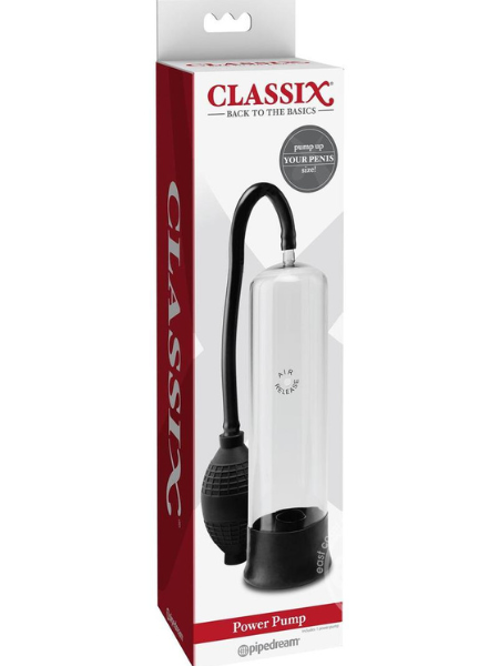 CLASSIX POWER PUMP 7.5IN - CLEAR