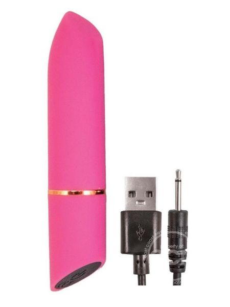 RECHARGEABLE SILICONE VIBRATOR - PINK