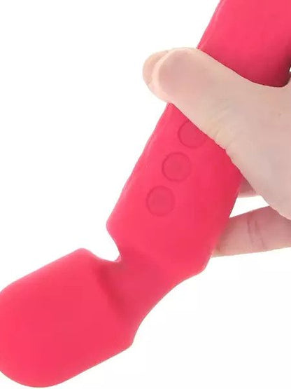 PORTABLE & POWERFUL SILICONE WAND VIBRATOR