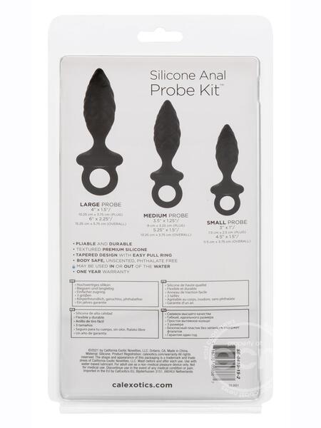 SILICONE GEM ANAL KIT SILICONE WATERPROOF BLACK